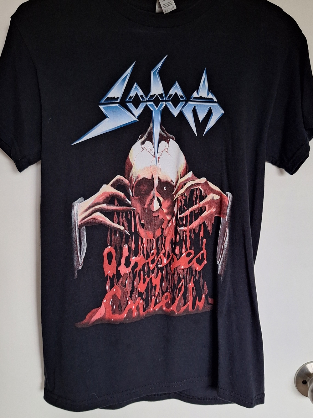 SODOM Obsessed By Cruelty Graphic Band OFFICIAL Shortsleeve Tshirt NWOT Sz S